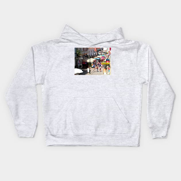 Albufeira Street Kids Hoodie by tomg